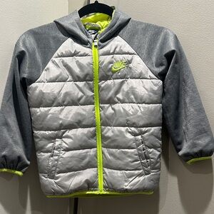 Nike Boys Gray Hooded Jacket Size 6